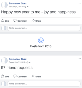 emmanuel guez alone with facebook happy new year