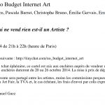 No Budget Internet Art – Un artiste qui ne vend rien est-il un artiste ?